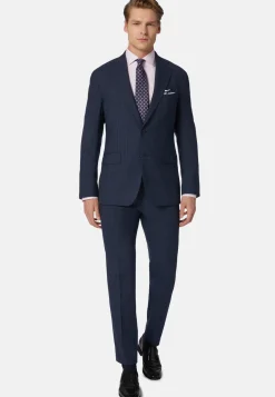 Pinstripe Suit in Woven Wool|Boggi Milano Clearance