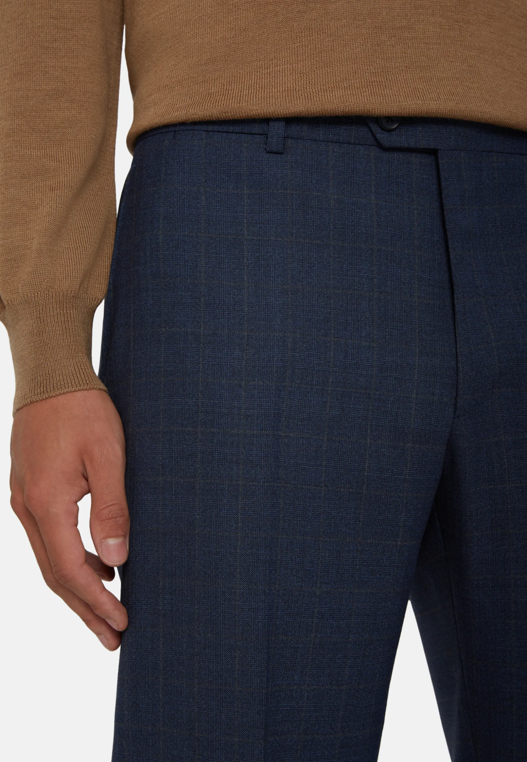 Prince of Wales Check Suit In Super 130 Wool|Boggi Milano New