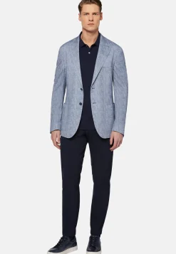 Printed Jacket In Cotton Jersey And Linen|Boggi Milano Online