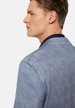 Printed Jacket In Cotton Jersey And Linen|Boggi Milano Online