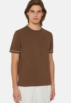Cotton Crepe Knit T-shirt|Boggi Milano New