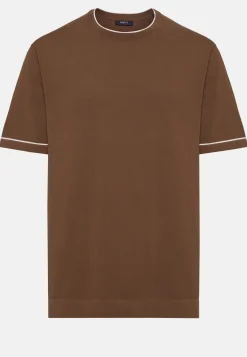 Cotton Crepe Knit T-shirt|Boggi Milano New