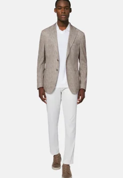 Printed Jacket In Cotton Jersey And Linen|Boggi Milano Cheap