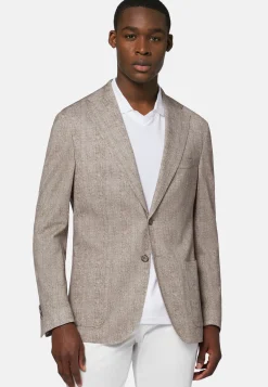 Printed Jacket In Cotton Jersey And Linen|Boggi Milano Cheap