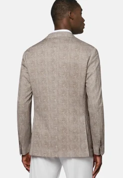 Printed Jacket In Cotton Jersey And Linen|Boggi Milano Cheap