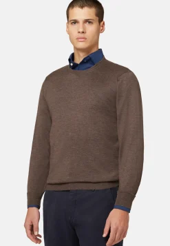 Super Fine Cashmere Crew Neck Jumper|Boggi Milano Shop