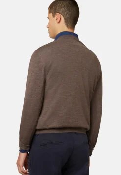 Super Fine Cashmere Crew Neck Jumper|Boggi Milano Shop