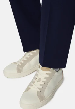 Canvas and Suede Trainers|Boggi Milano Shop