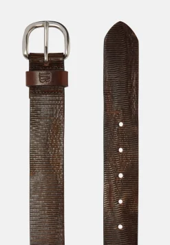 Carved Leather Belt|Boggi Milano Clearance