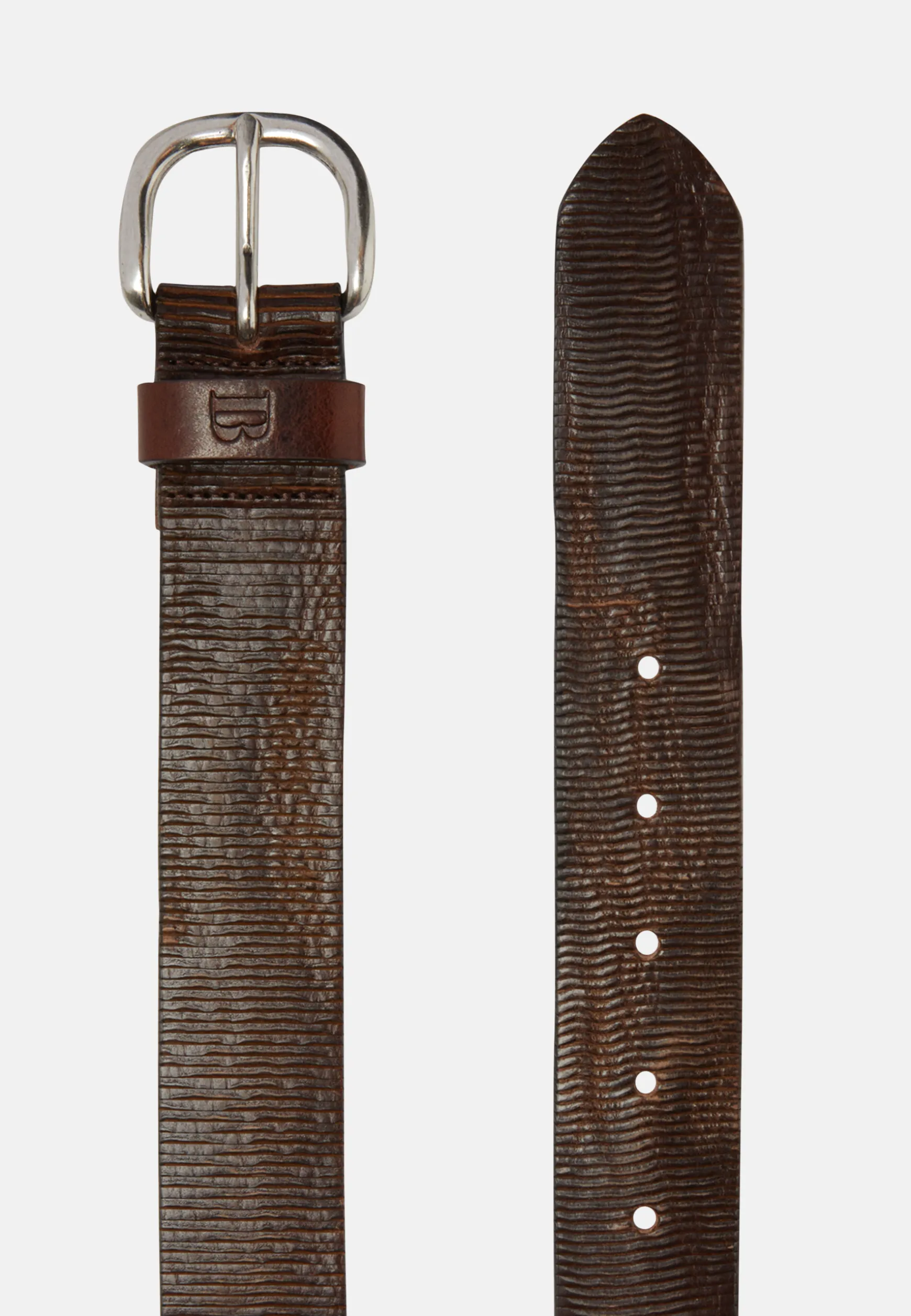 Carved Leather Belt|Boggi Milano Clearance