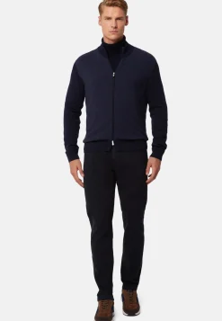 Cashmere Blend Full Zip Sweater|Boggi Milano Flash Sale