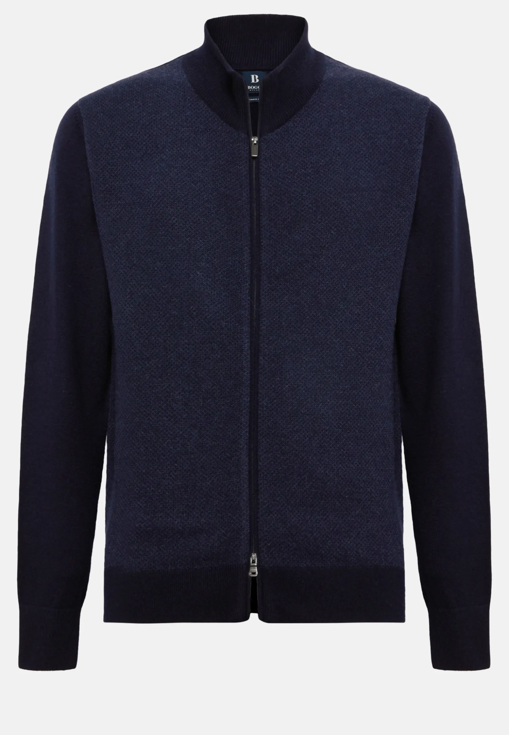 Cashmere Blend Full Zip Sweater|Boggi Milano Flash Sale