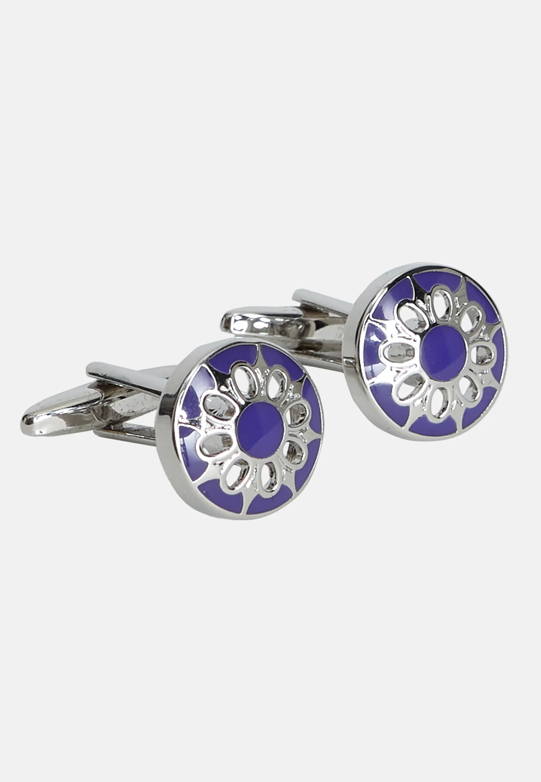 Circular cufflinks with flower|Boggi Milano Cheap