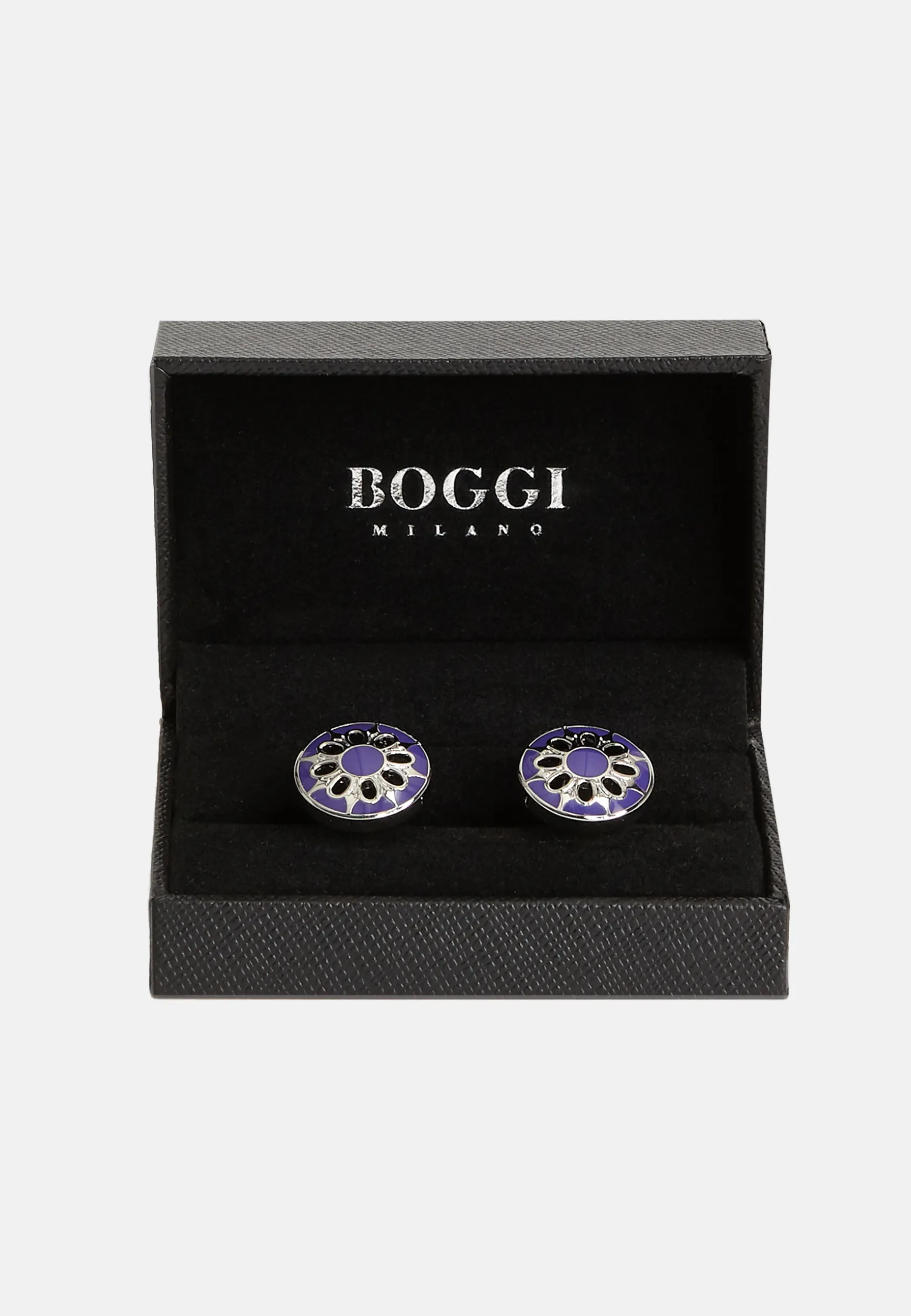 Circular cufflinks with flower|Boggi Milano Cheap