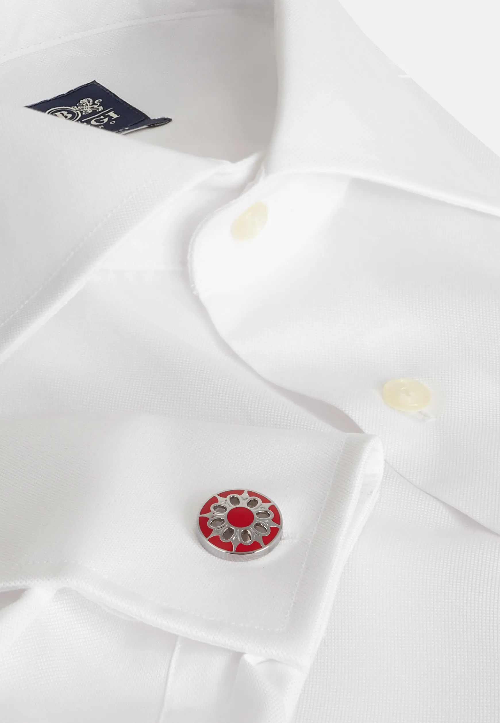 Circular cufflinks with flower|Boggi Milano Outlet