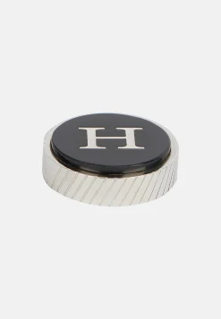 Circular letter h for cufflinks|Boggi Milano Fashion