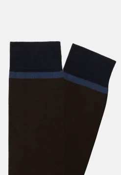 Colour-Blocking Pattern Socks in a Cotton Blend|Boggi Milano Store