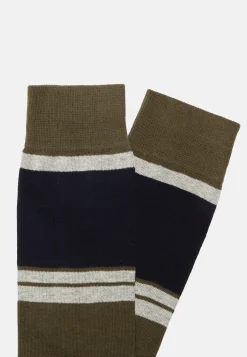 Colour-Blocking Pattern Socks in a Cotton Blend|Boggi Milano Cheap