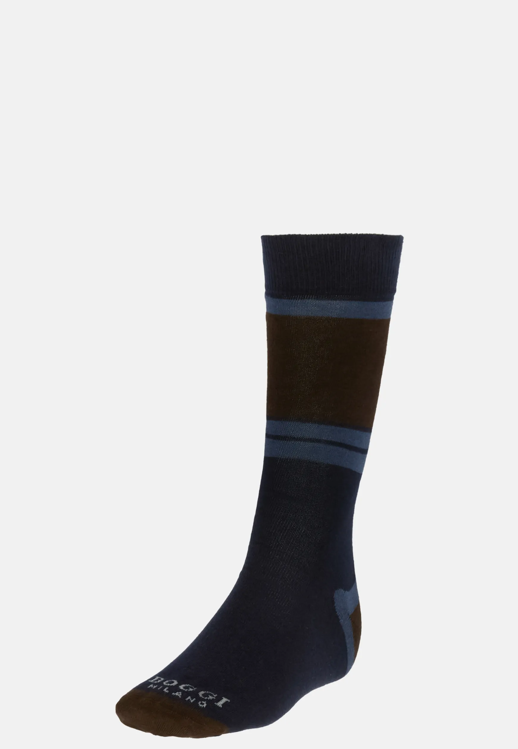 Colour-Blocking Pattern Socks in a Cotton Blend|Boggi Milano Cheap