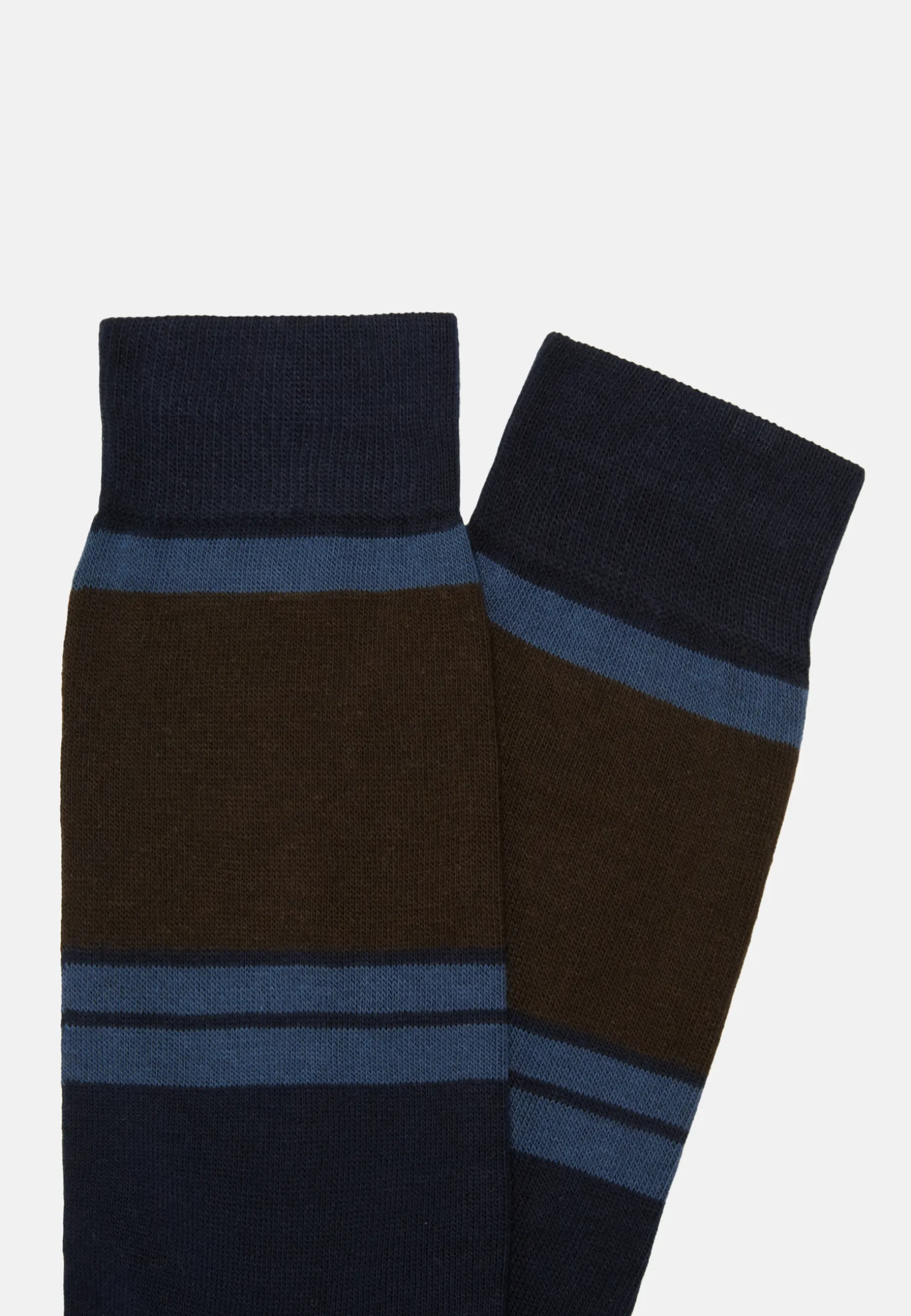 Colour-Blocking Pattern Socks in a Cotton Blend|Boggi Milano Cheap