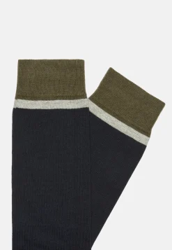 Colour-Blocking Pattern Socks in a Cotton Blend|Boggi Milano Hot