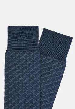 Cotton Blend Jacquard Socks|Boggi Milano Cheap