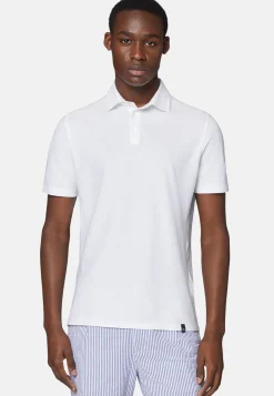 Cotton Crepe Jersey Polo Shirt|Boggi Milano Best