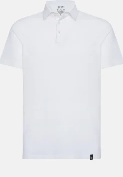 Cotton Crepe Jersey Polo Shirt|Boggi Milano Best