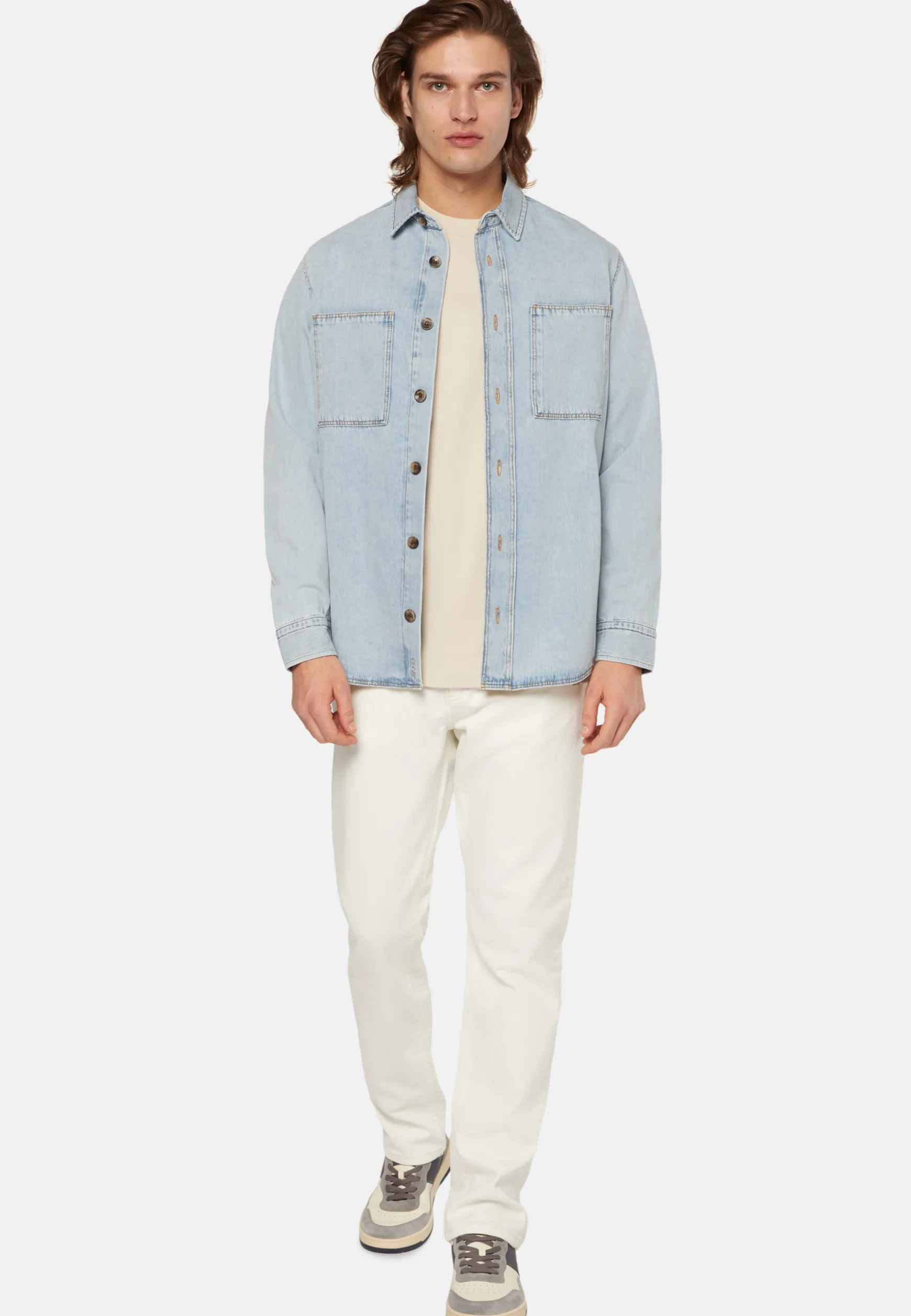 Cotton Denim Overshirt|Boggi Milano Best