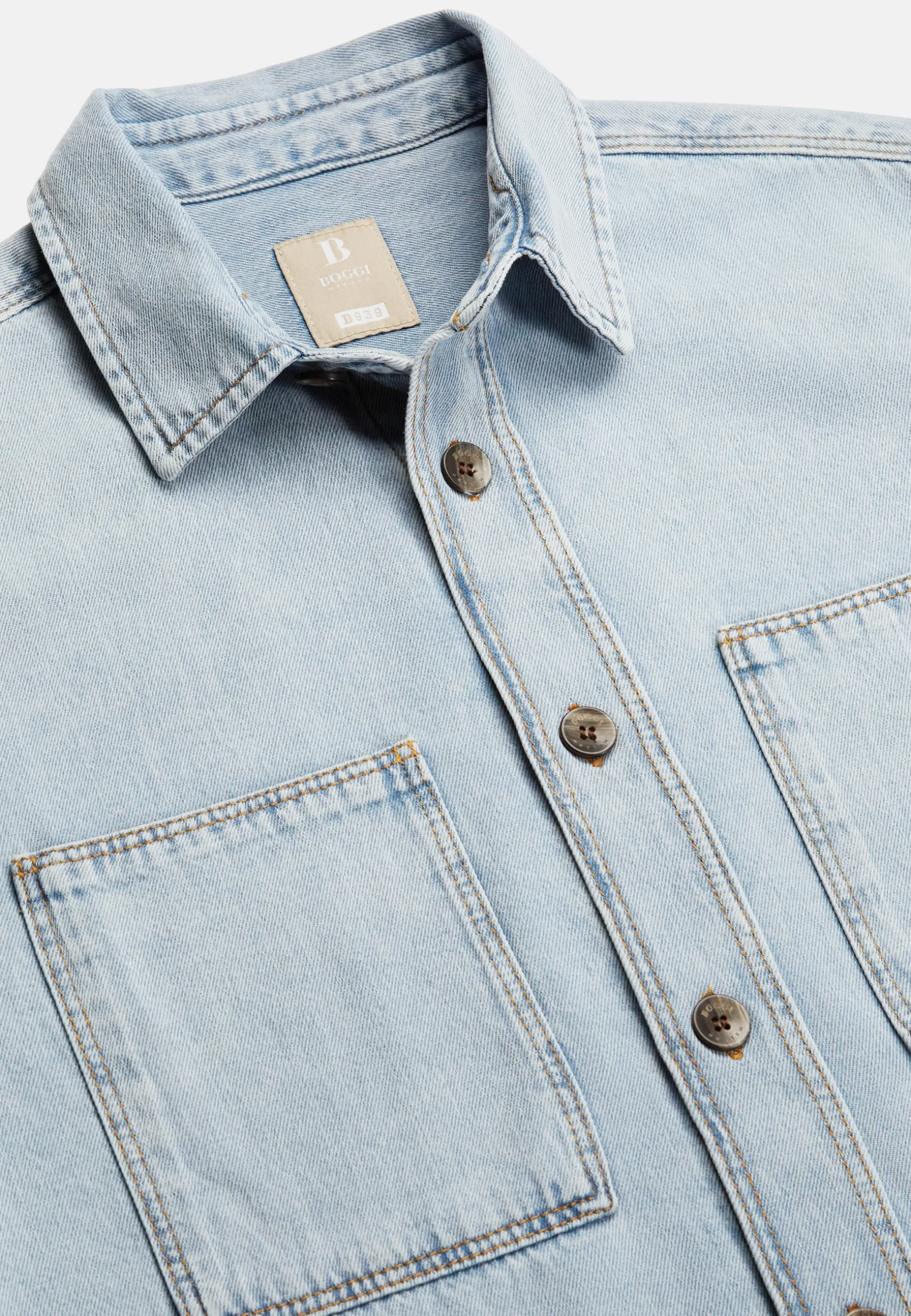 Cotton Denim Overshirt|Boggi Milano Best