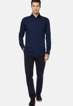 Cotton Denim Shirt Regular Fit|Boggi Milano Sale