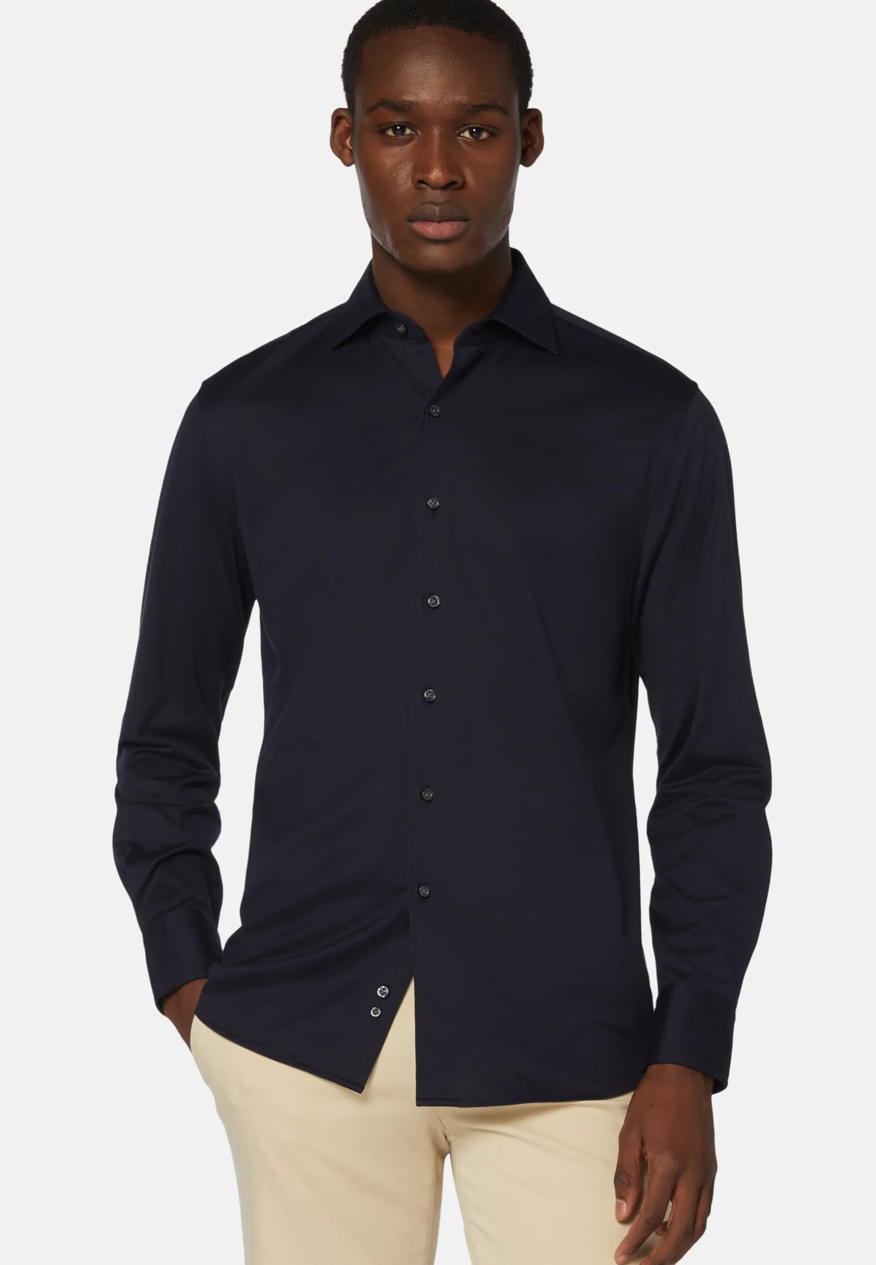 Cotton Jersey Regular Fit Polo Shirt|Boggi Milano Discount