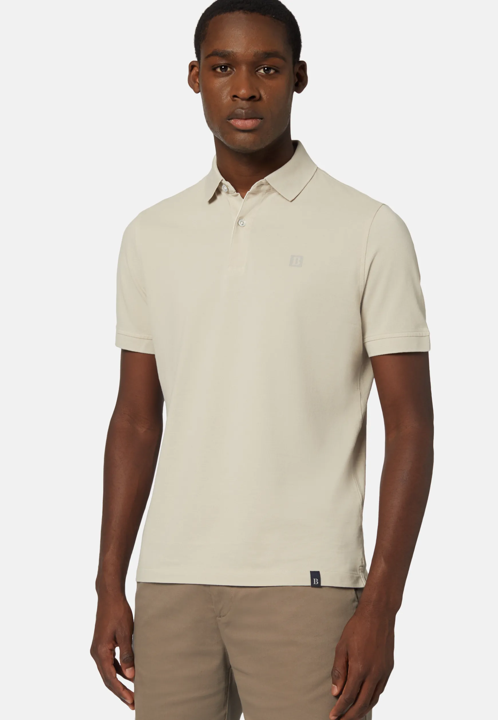 Cotton Piqué Polo Shirt|Boggi Milano Outlet