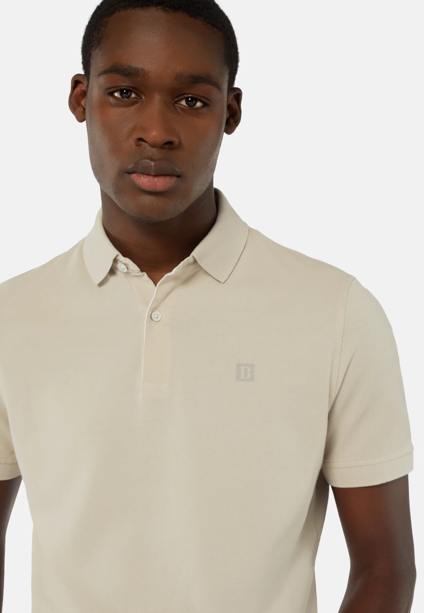 Cotton Piqué Polo Shirt|Boggi Milano Outlet