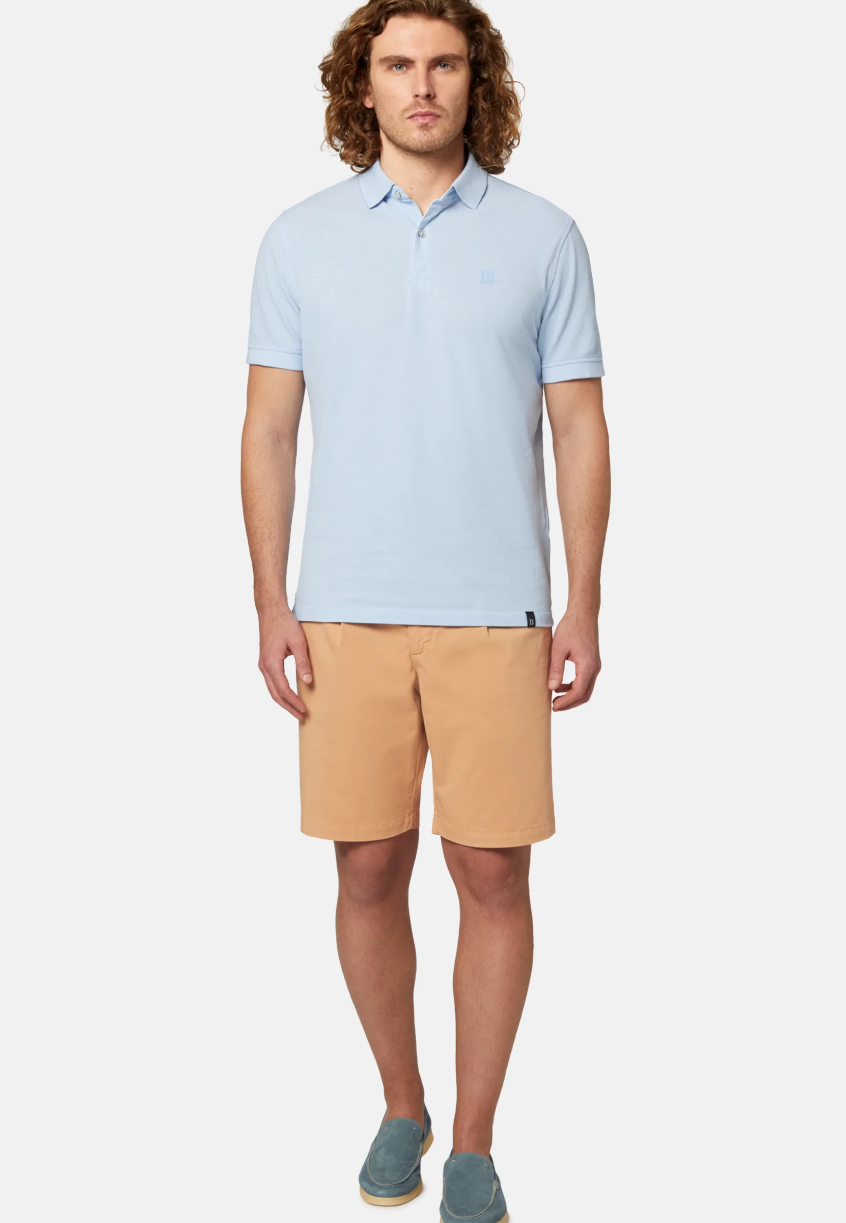 Cotton Piqué Polo Shirt|Boggi Milano Outlet