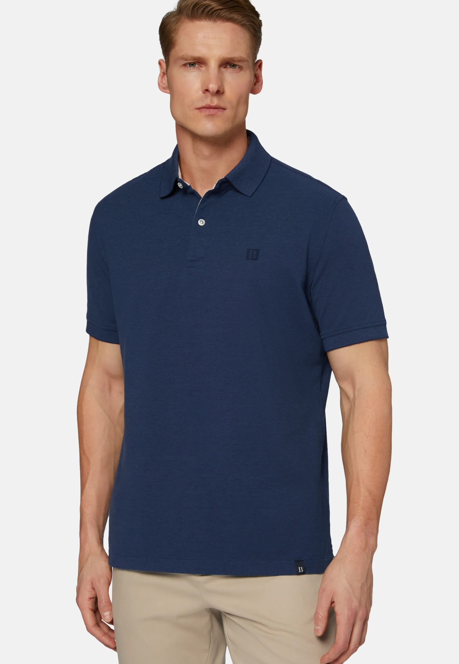 Cotton Piqué Polo Shirt|Boggi Milano New
