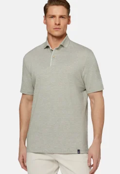Cotton/Linen Piqu&eacute; Polo Shirt|Boggi Milano Online