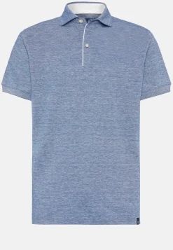 Cotton/Linen Piqu&eacute; Polo Shirt|Boggi Milano Outlet