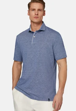 Cotton/Linen Piqu&eacute; Polo Shirt|Boggi Milano Clearance