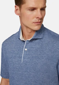 Cotton/Linen Piqué Polo Shirt|Boggi Milano Clearance