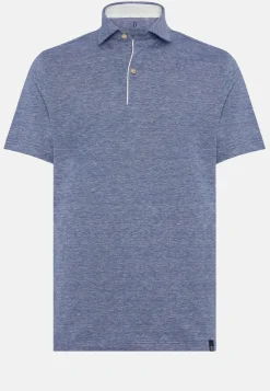 Cotton/Linen Piqué Polo Shirt|Boggi Milano Clearance
