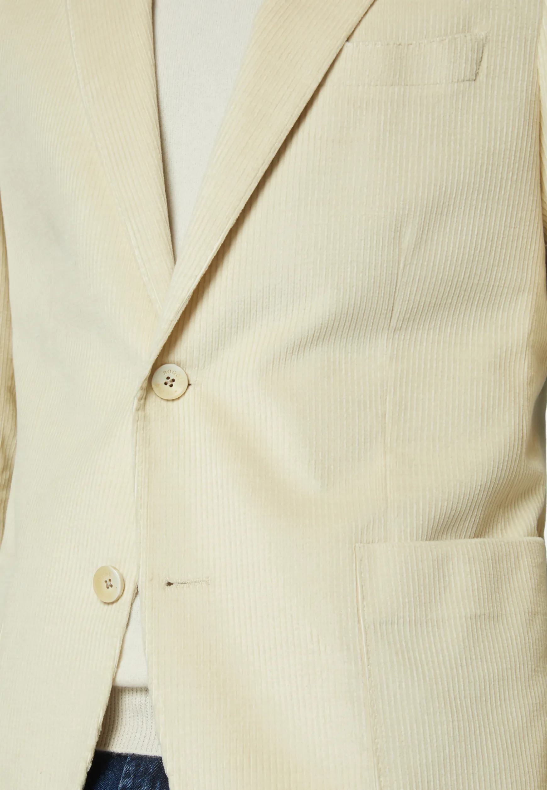 Cream Cotton And Cashmere Jacket|Boggi Milano Cheap