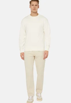Crew Neck Cotton Sweatshirt|Boggi Milano Cheap