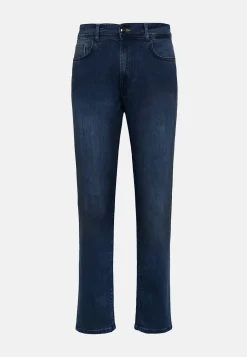 Dark Blue Stretch Denim Jeans|Boggi Milano Best