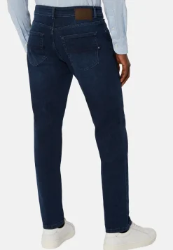 Dark Blue Stretch Denim Jeans|Boggi Milano Best