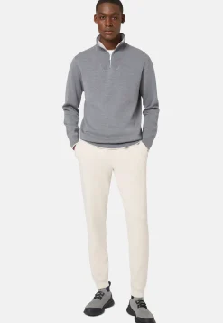 Double Half Zip Jumper In Wool Nylon Cotton|Boggi Milano Cheap