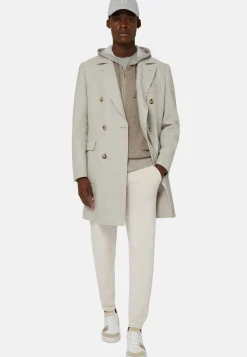 Double-Breasted Wool Coat|Boggi Milano Shop