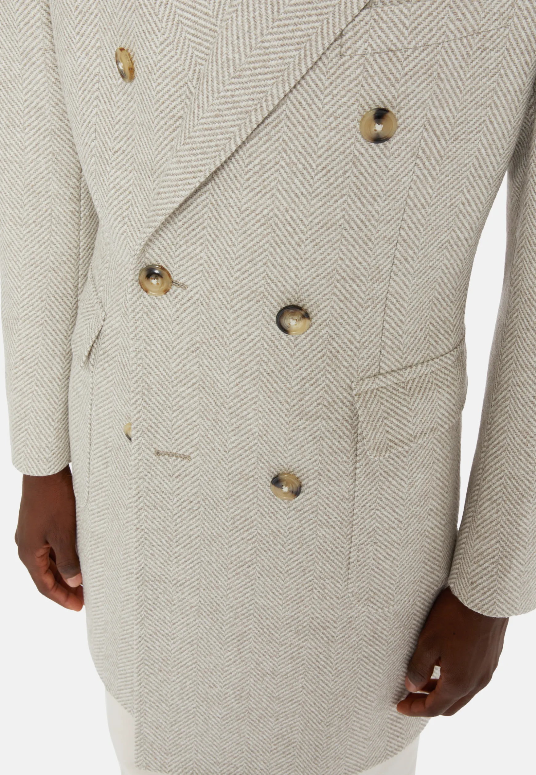 Double-Breasted Wool Coat|Boggi Milano Shop
