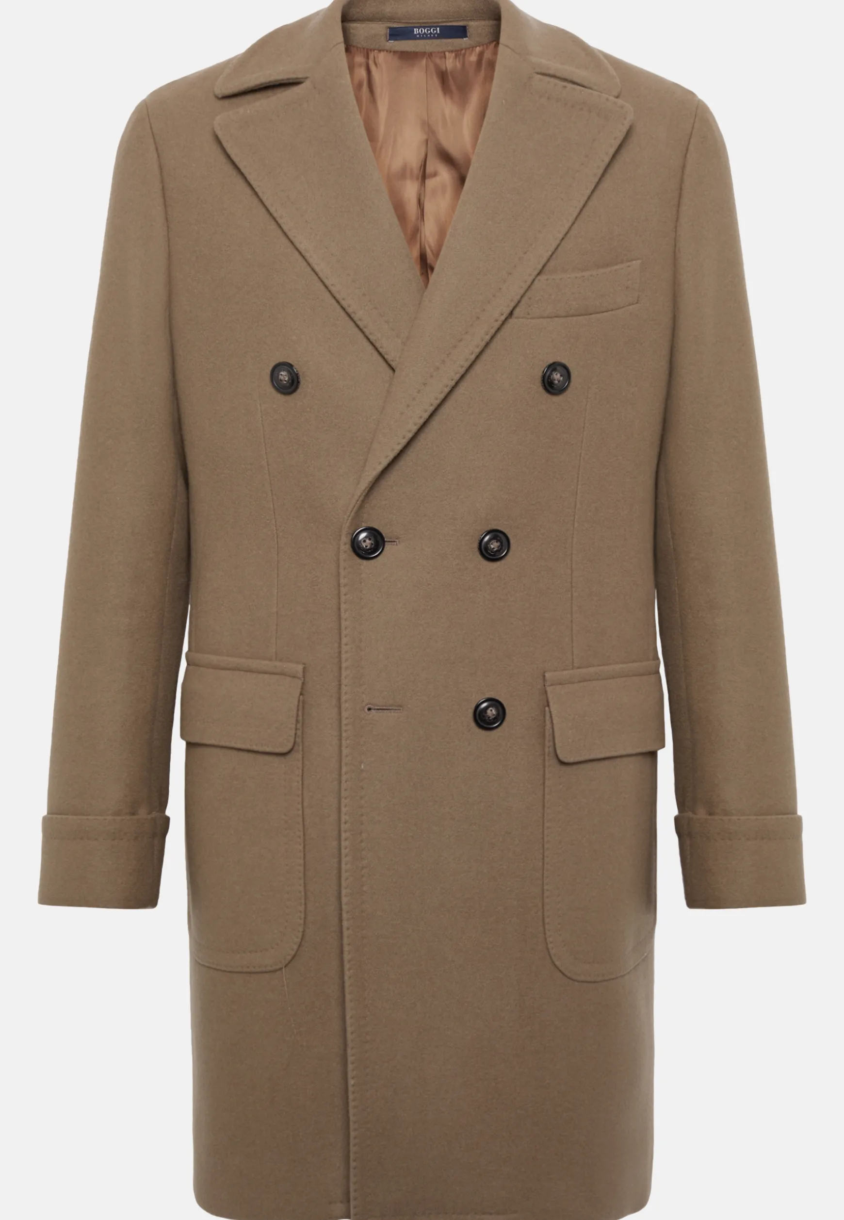 Double-Breasted Wool Coat|Boggi Milano Online