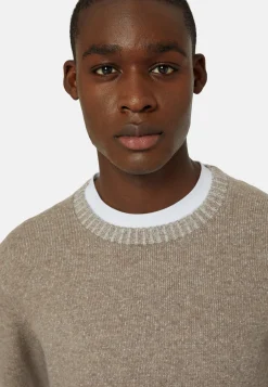Dove Grey Crew Neck Jumper In a Cashmere Blend|Boggi Milano Fashion